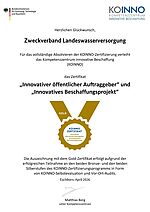 Zertifikat Innovativer öffentlicher Auftraggeber und Innovatives Beschaffungsprojekt